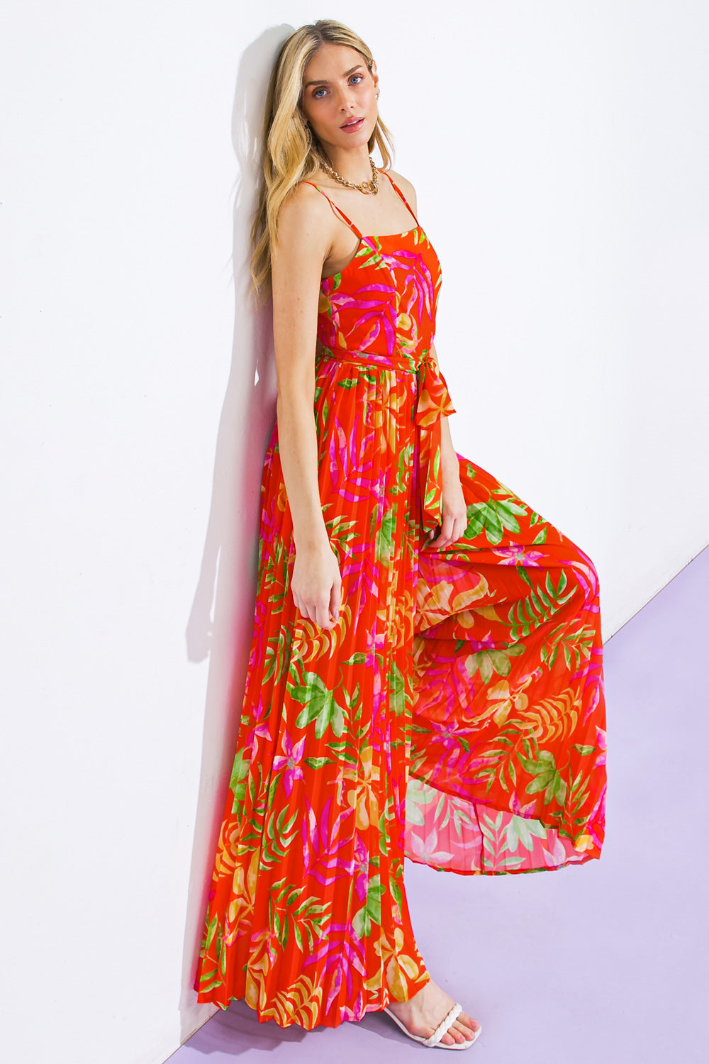 BLOSSOMING WITH JOY WOVEN JUMPSUIT Flying Tomato